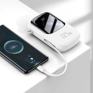 پاوربانک باسئوس مدل Qpow Pro ظرفیت 20000 میلی آمپر ساعت توان 22.5 وات